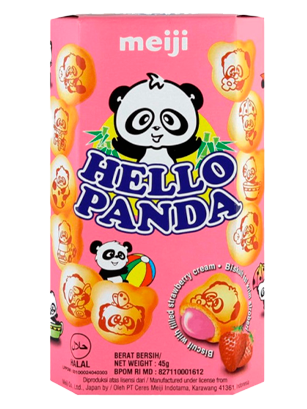 Galletas Hello Panda de fresa