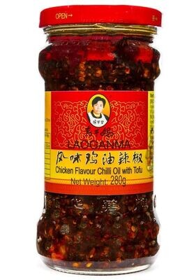Chicken flavour chili oil whit tofu