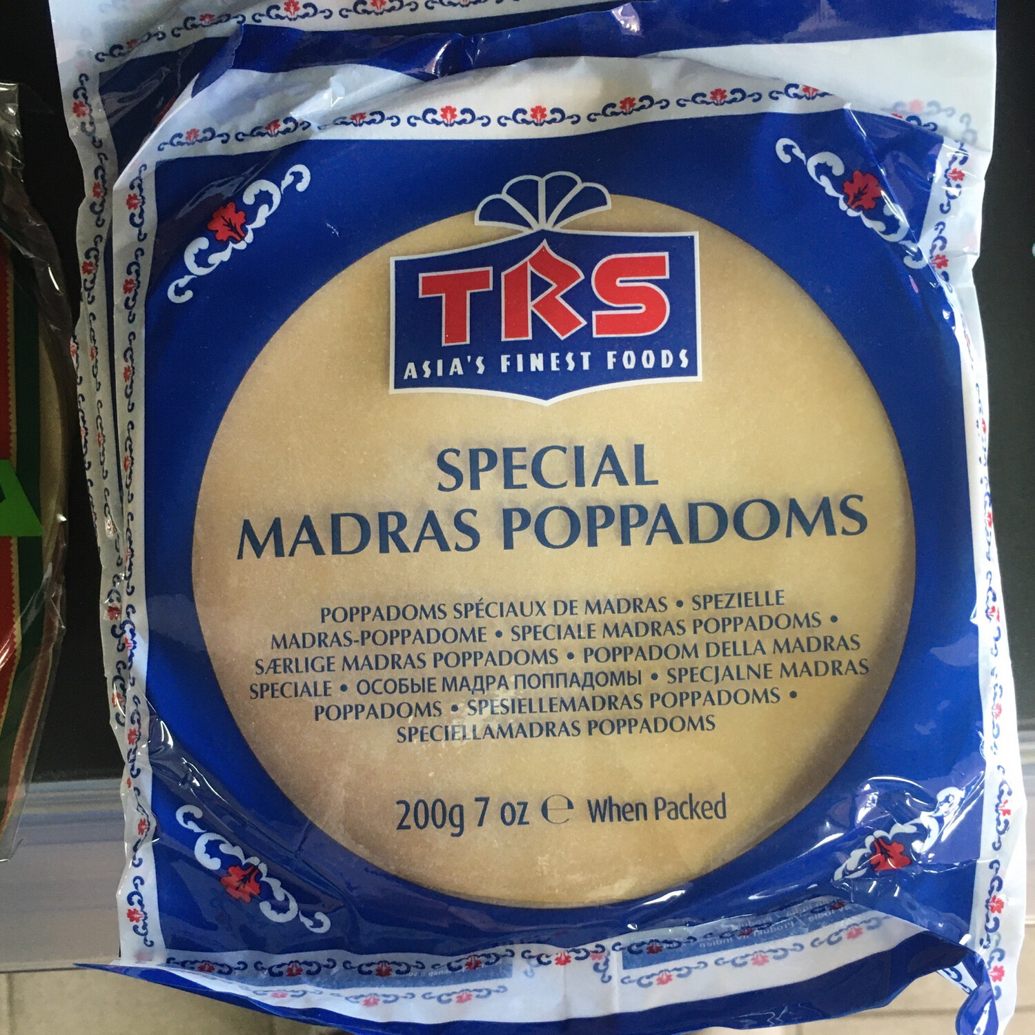 Special madras poppadoms