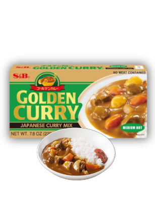 Golden curry medium hot 220g