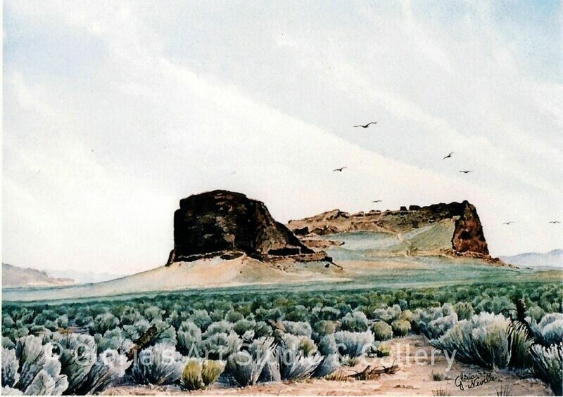 Fort Rock Art Print
