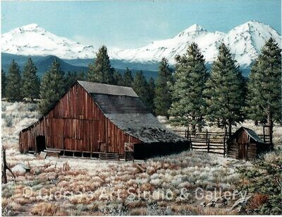 Three Sisters Barn Art Print