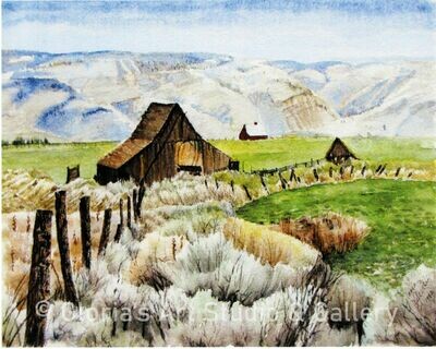 Barn in Wasco County Art Print