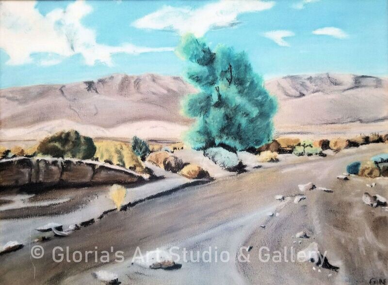 Desert Road Art Print