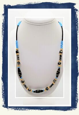Black Paper Bead Necklace