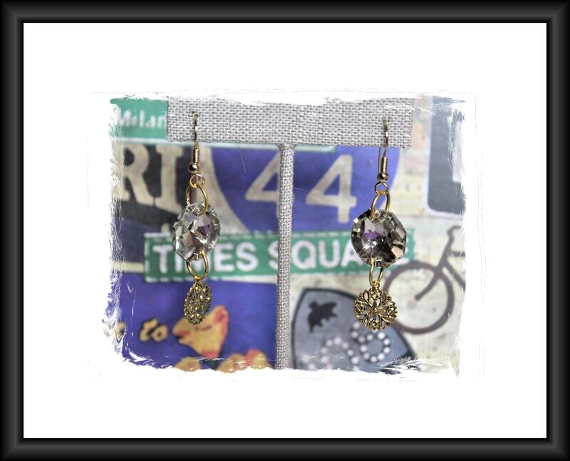 Crystal Charm Earrings