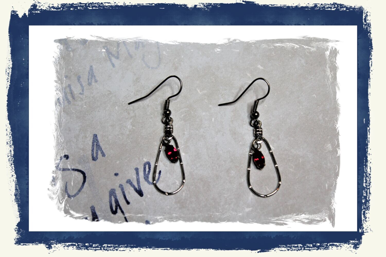 Red Jeweled Earrings