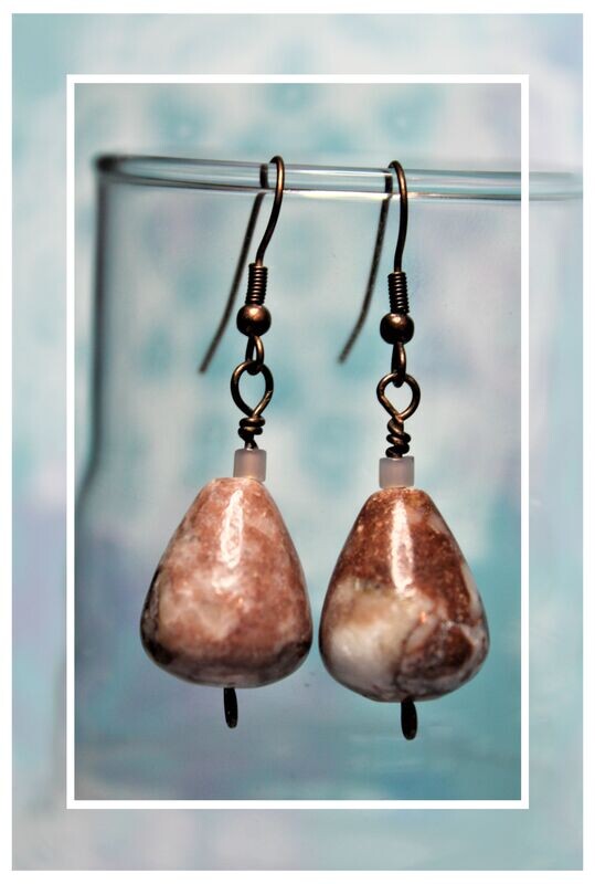 Polished Jasper Earrings