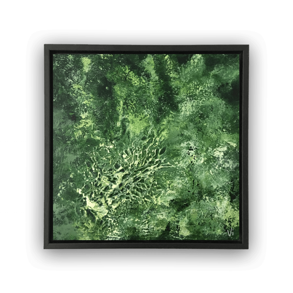 Abstract Green Forest 60 x 60 cm