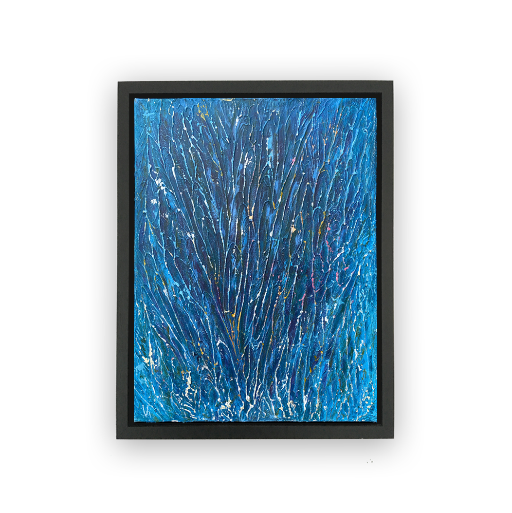 Abstract Aqua Colors 50 x 70 cm