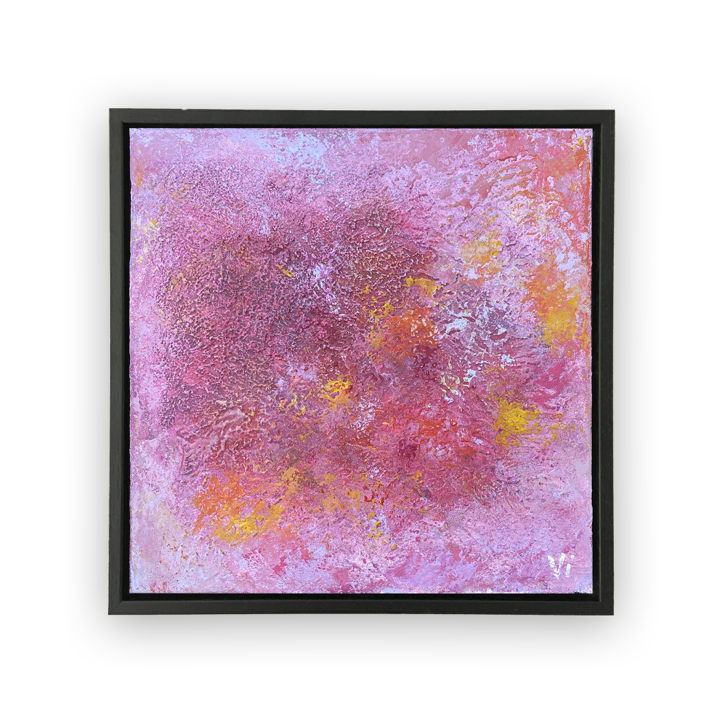 Abstract Pink Abundance 30 x 30 cm