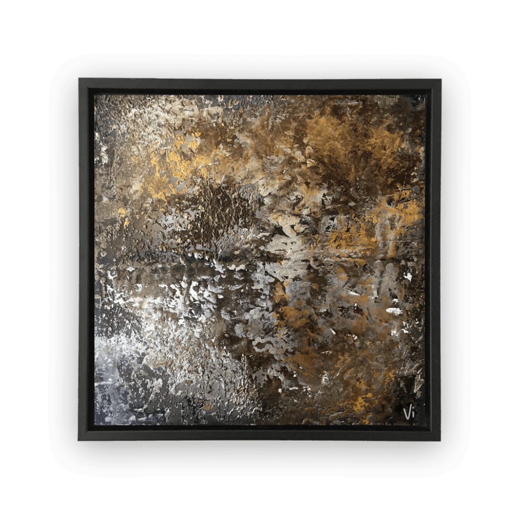 Abstract Urban Gold 30 x 30 cm