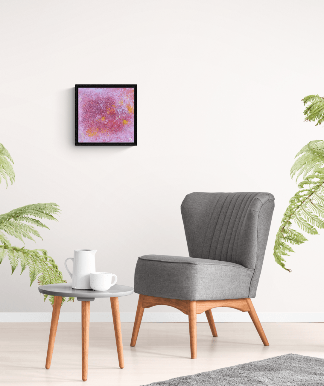 Abstract Pink Abundance 30 x 30 cm