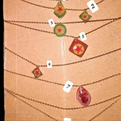 1 Collier inoxydable double face doré