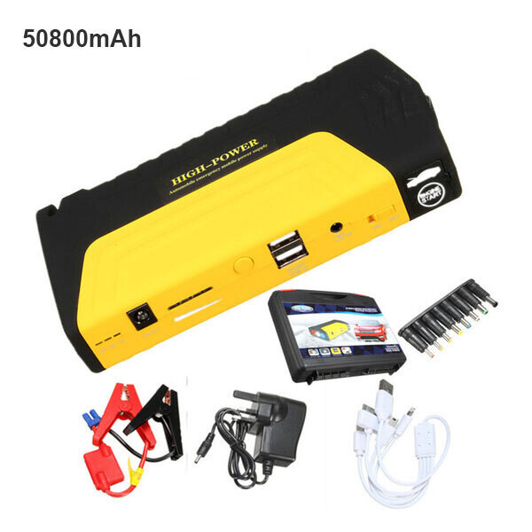 Emergency Portable 50800 mAh Power Bank and Car Battery Jump Starter