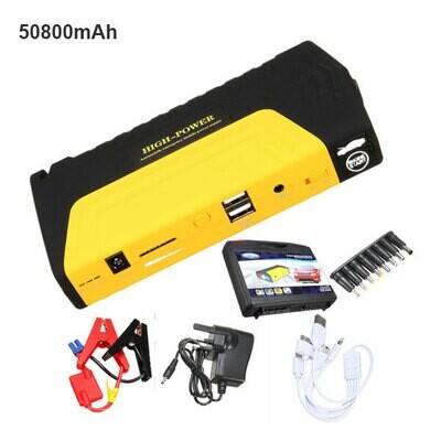 Emergency Portable 50800 mAh Power Bank and Car Battery Jump Starter