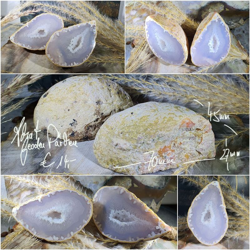 Achat Geoden Pärchen Achat Geoden Pärchen