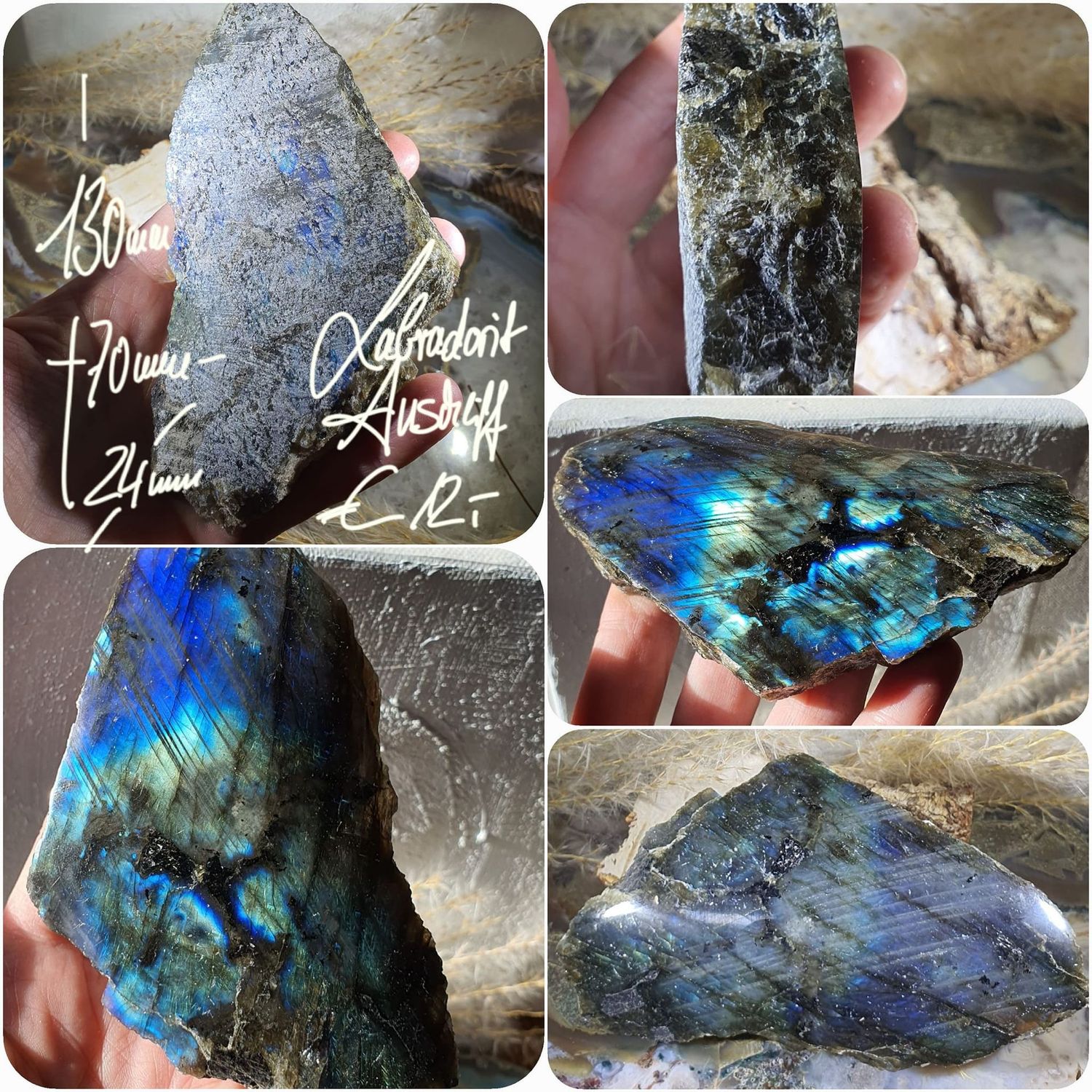 Labradorit Anschliff