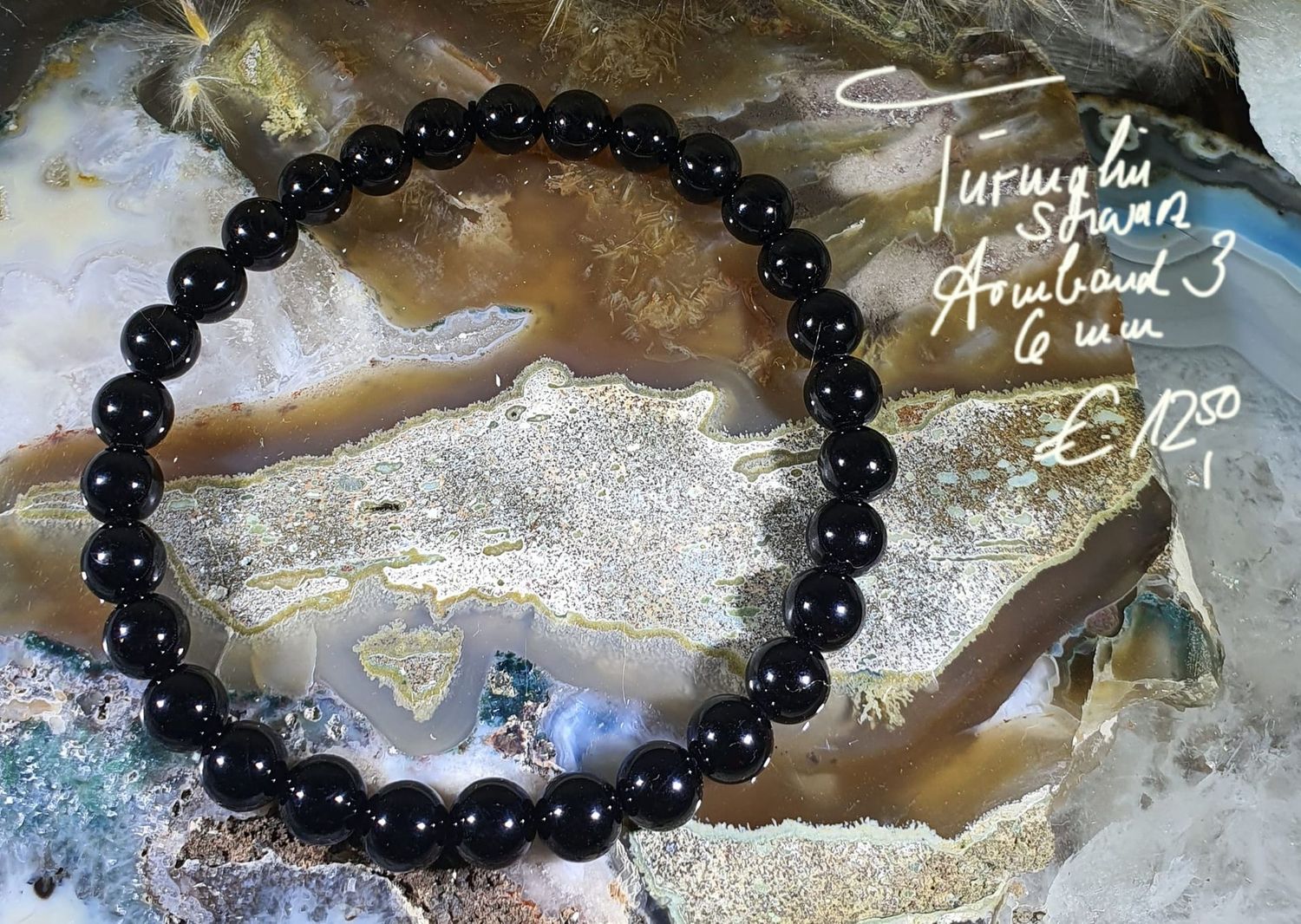 Turmalin schwarz Armband 6 mm (3)