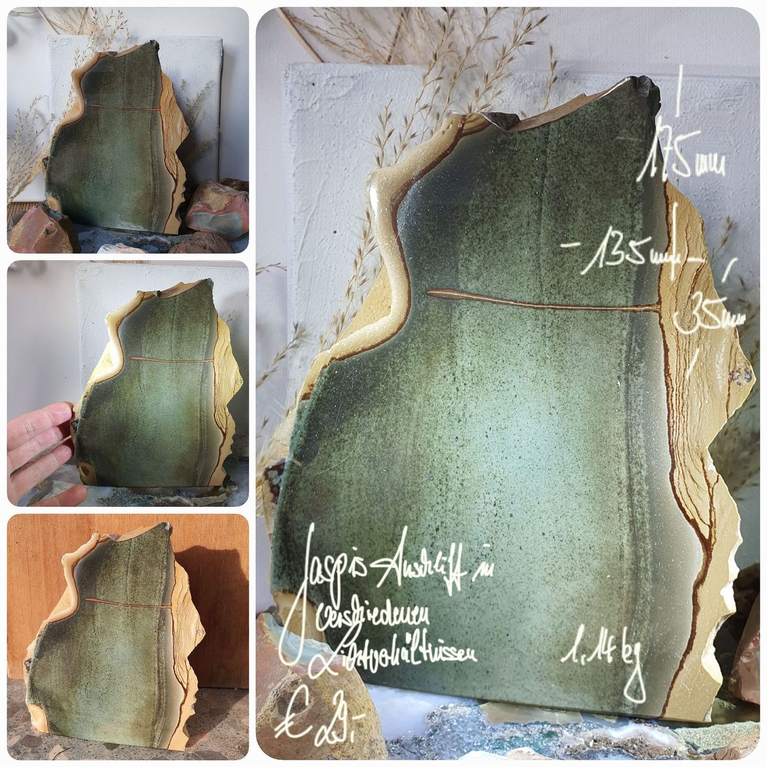 Jaspis Anschliff 1,14 kg