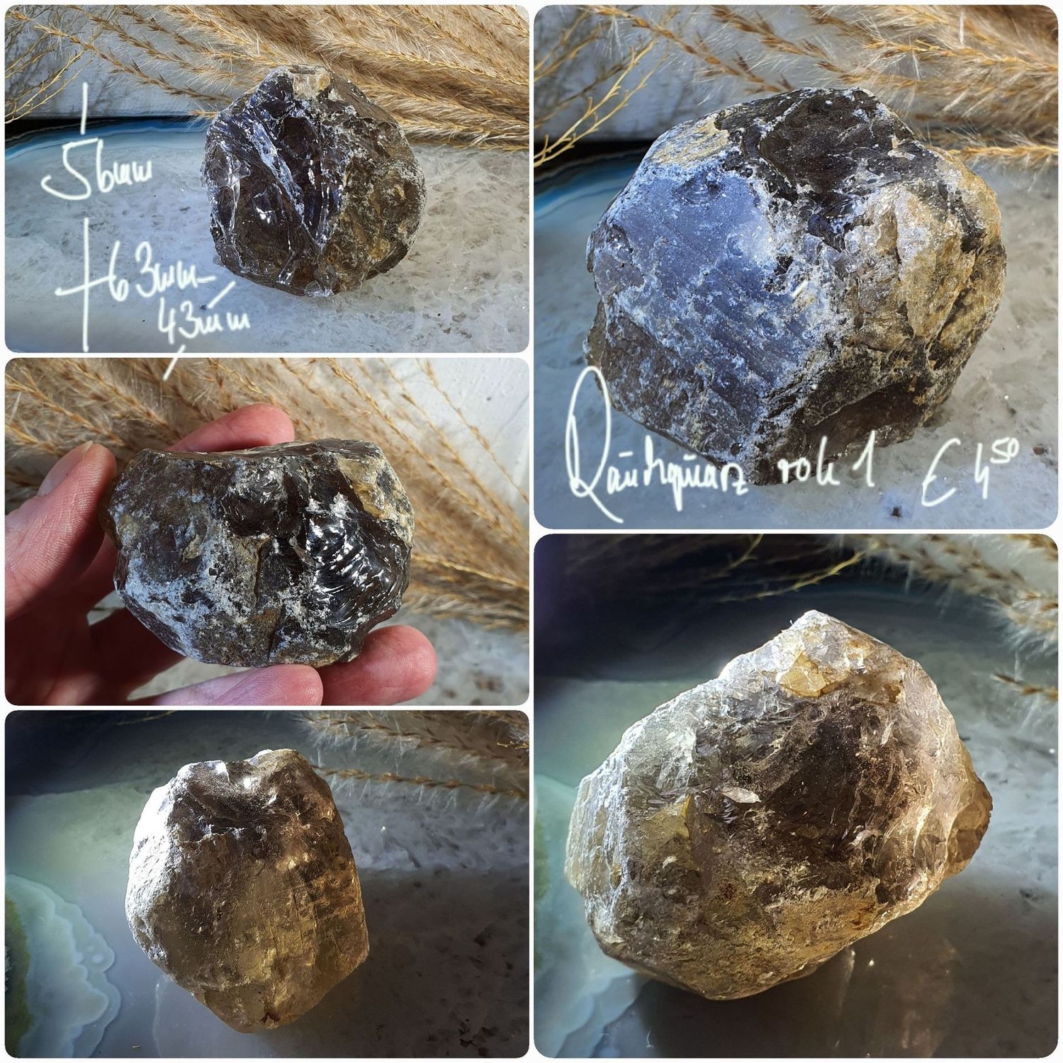 Rauchquarz Rohstein (1)