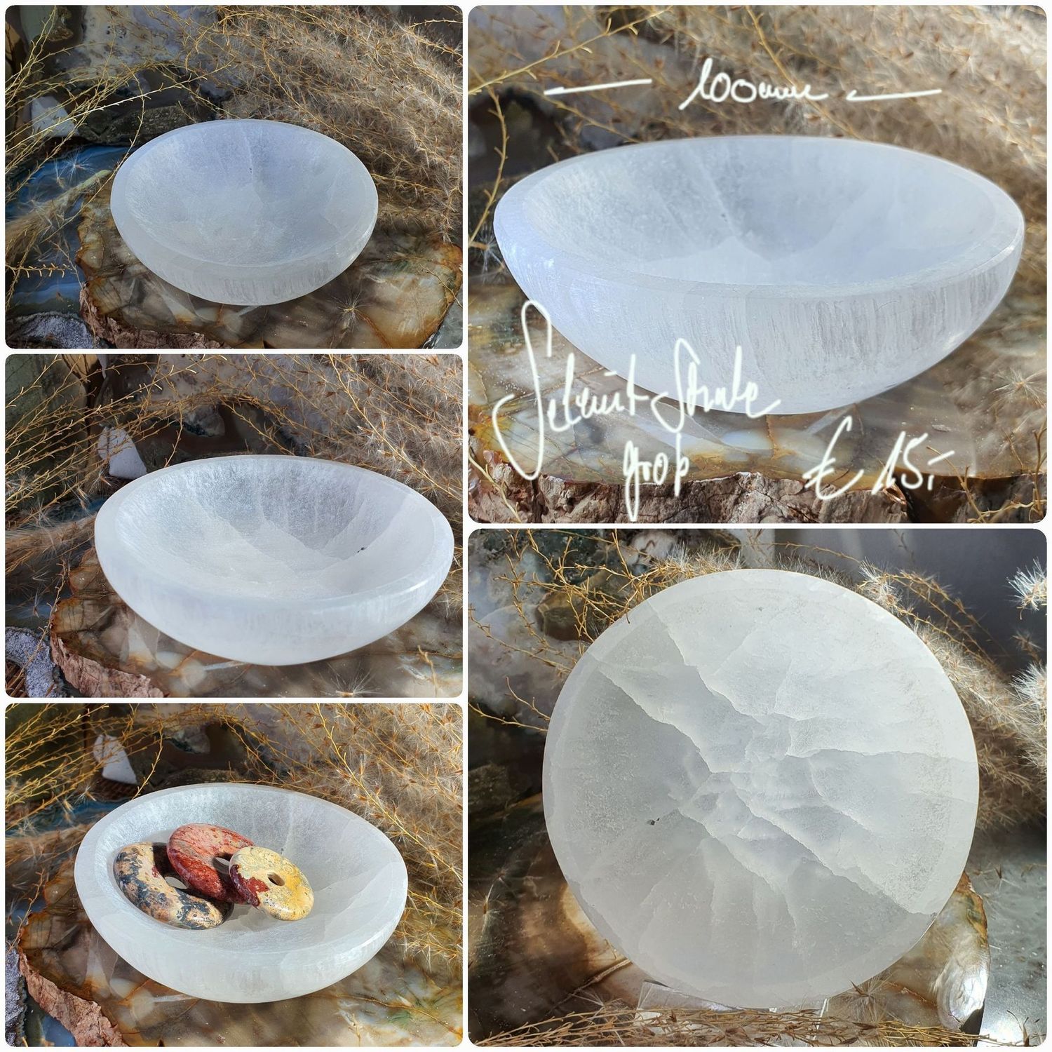 Selenit Schale groß