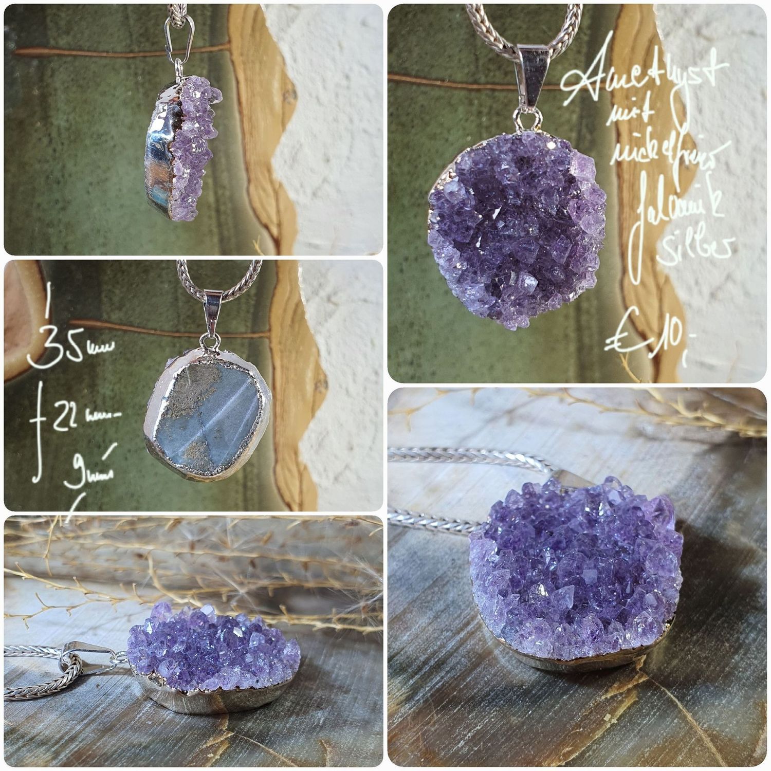 Amethyst mit nickelfreier Galvanik silber (3)