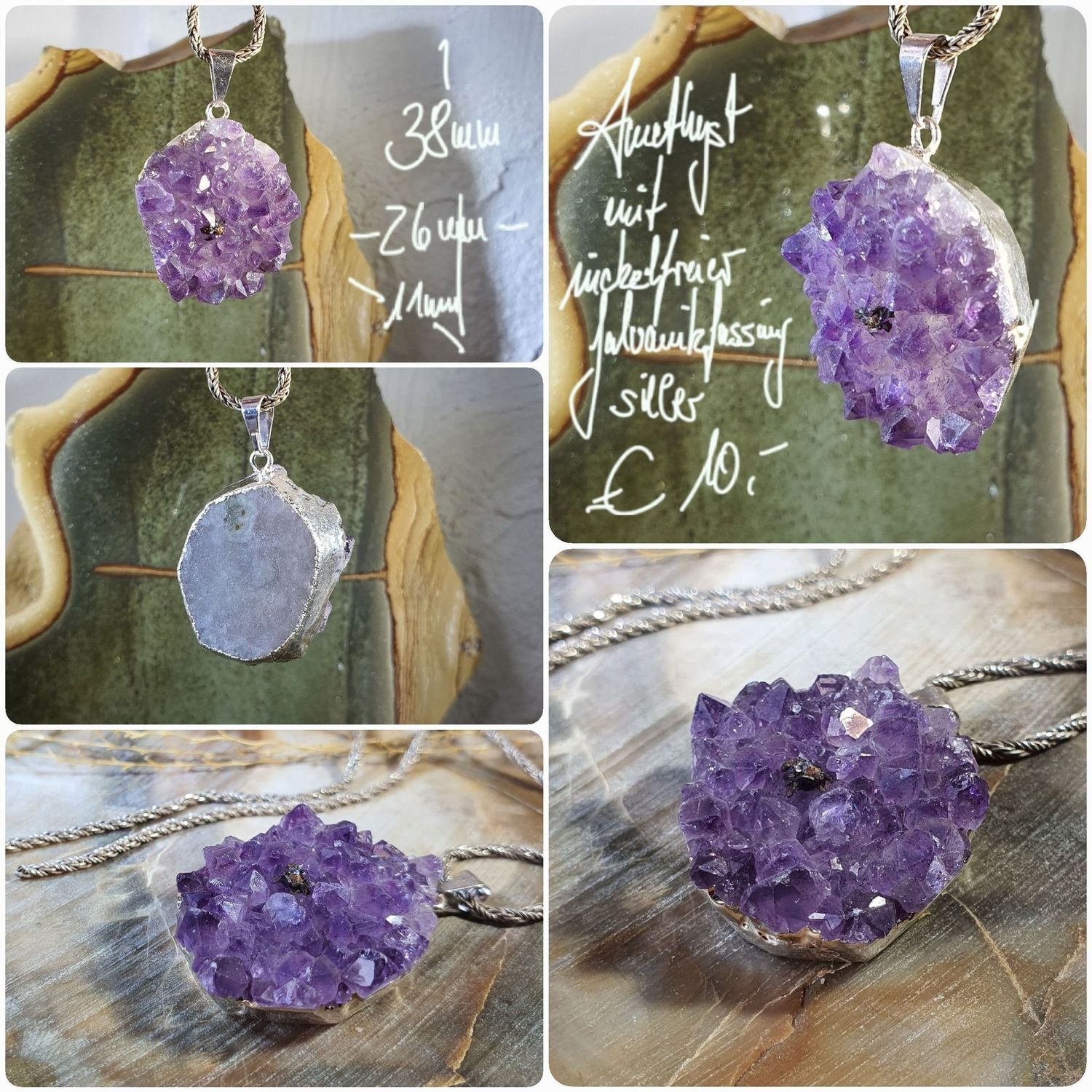 Amethyst mit nickelfreier Galvanik silber (7)