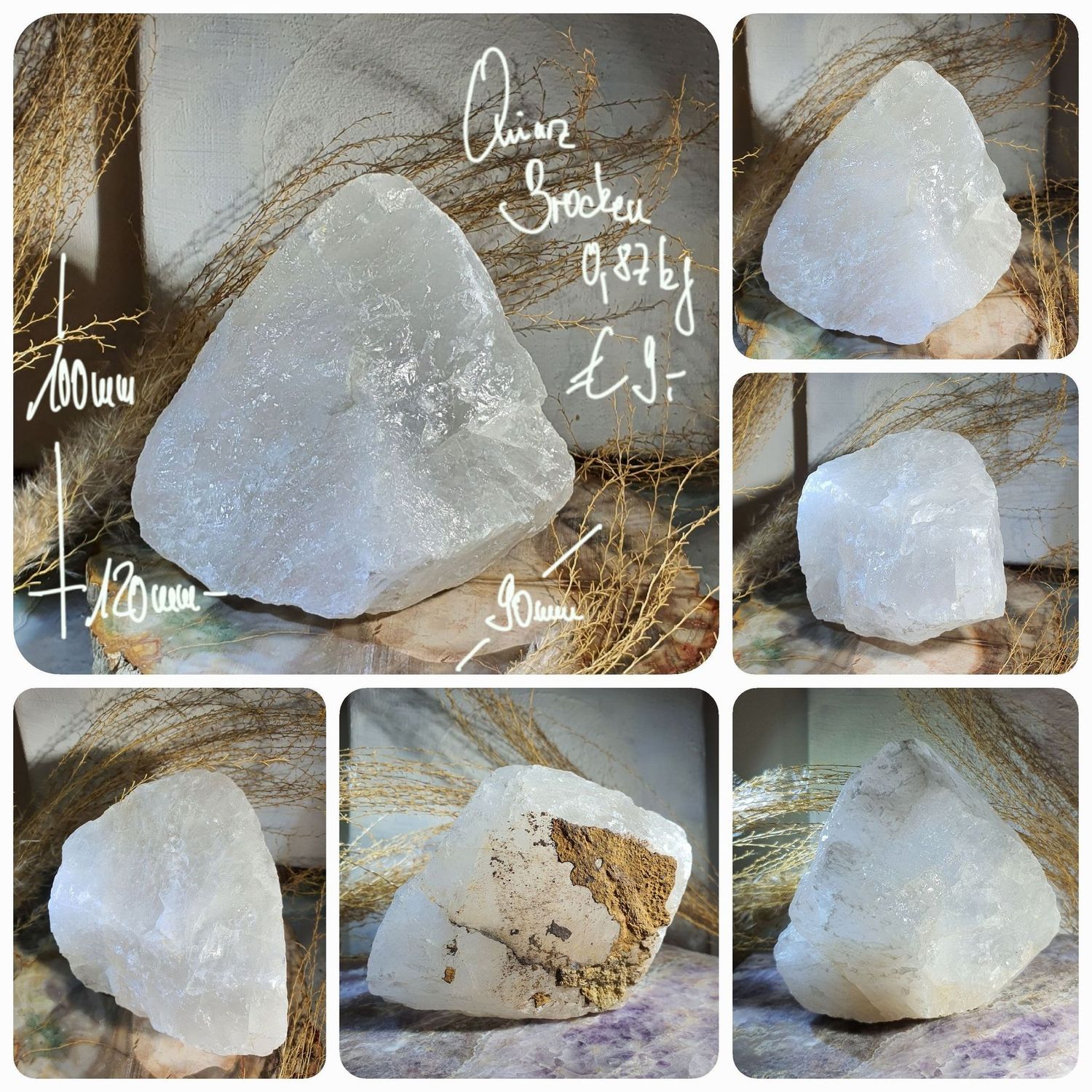 Quarz Brocken 0,87 kg