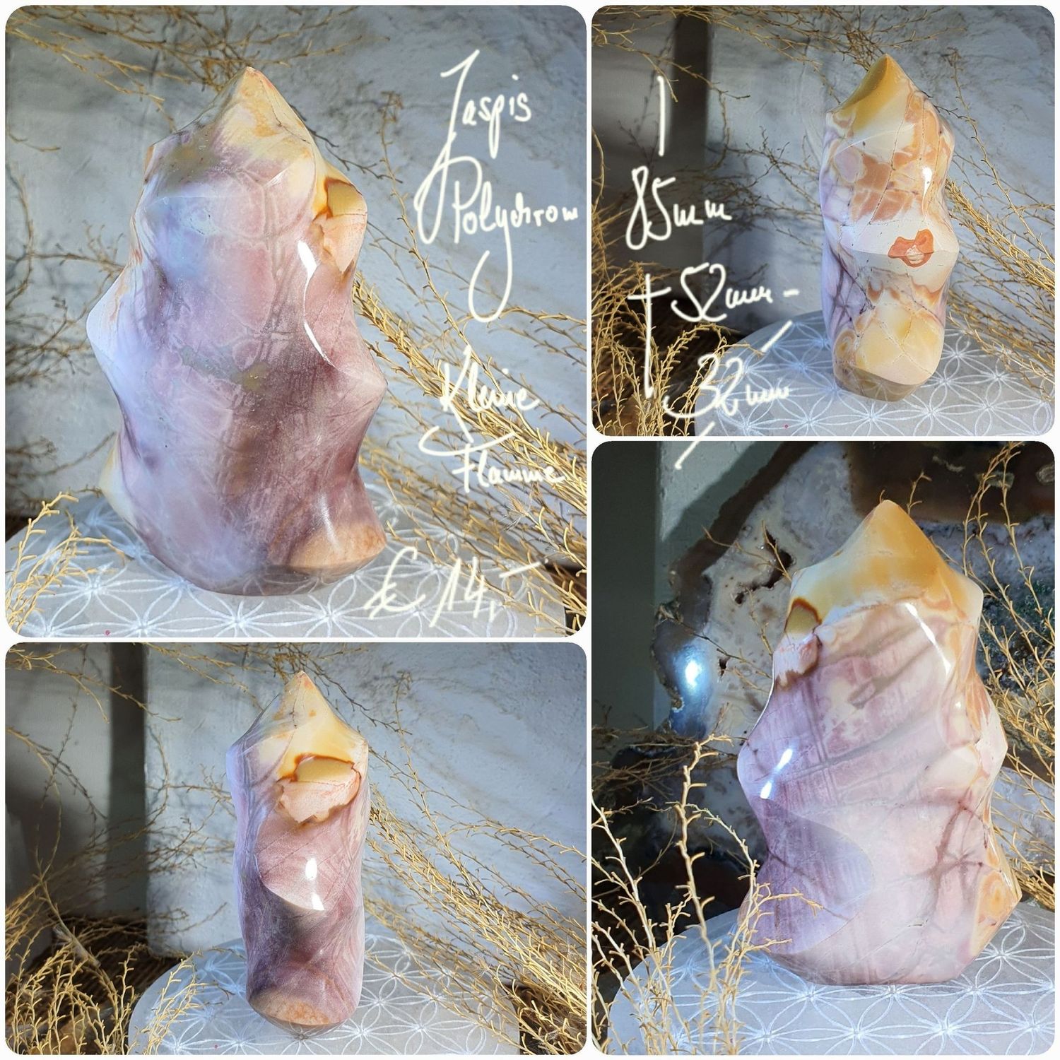 Jaspis Polychrom kleine Flamme