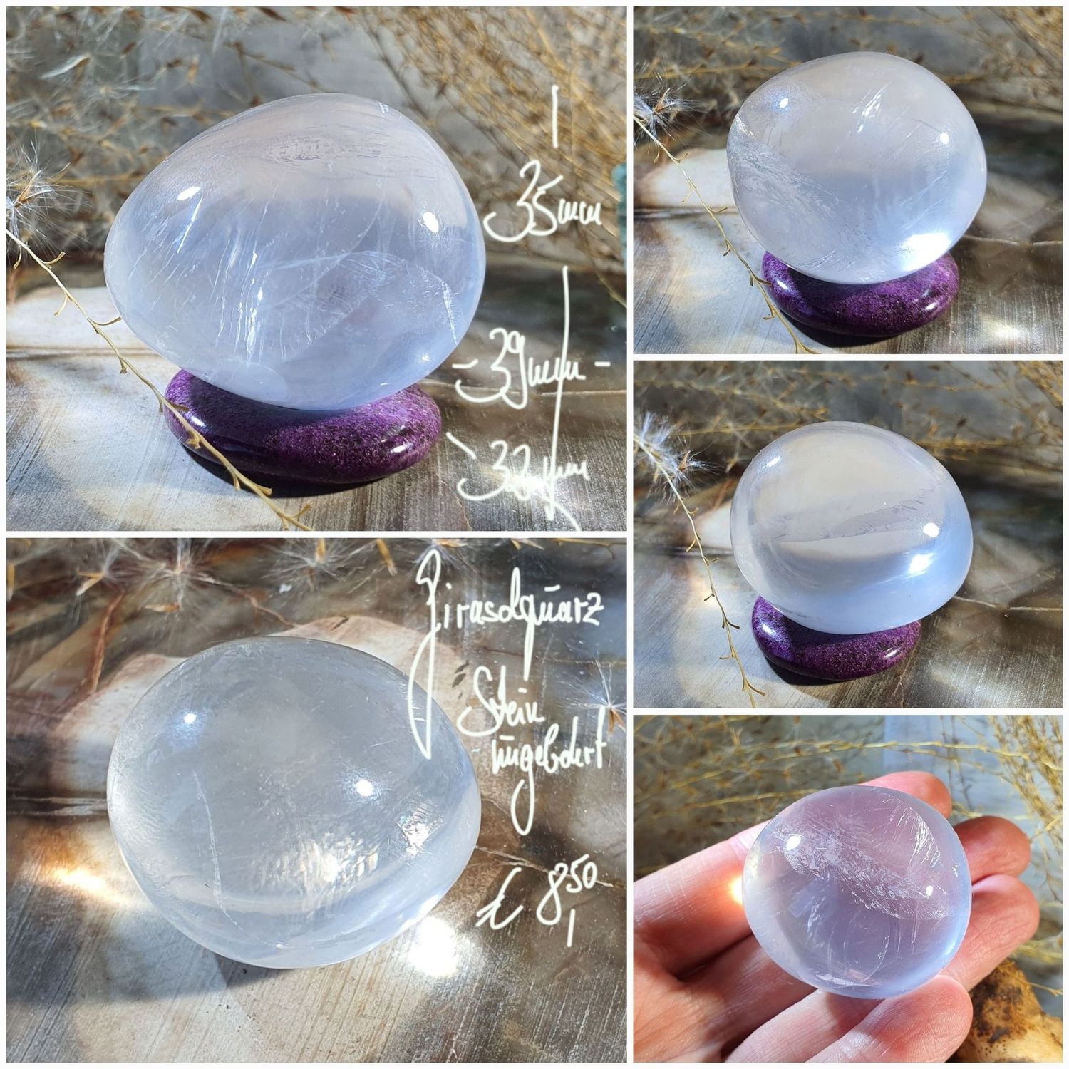 Girasolquarz ungebohrt