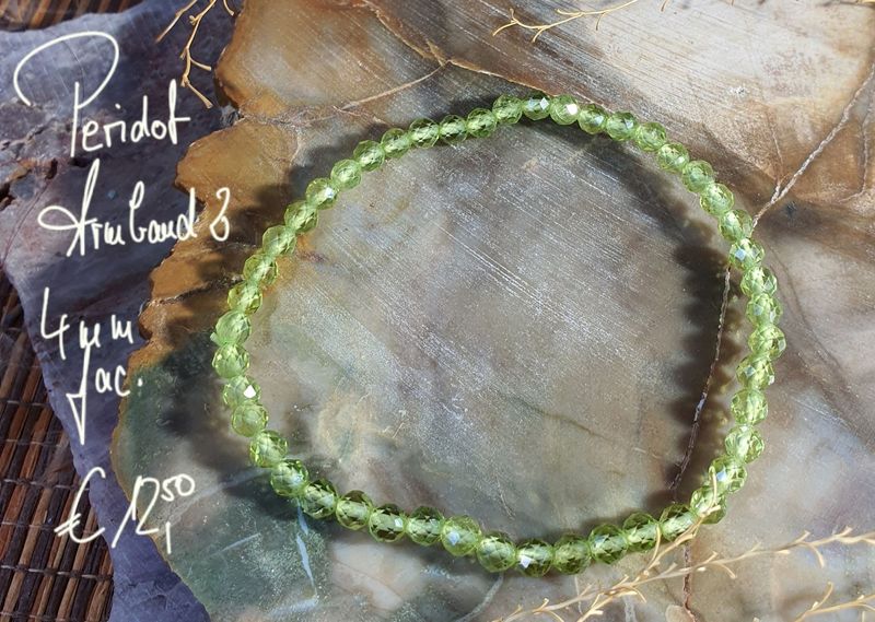 Peridot Armband 4 mm facettiert (2) Peridot Armband 4 mm facettiert (2)