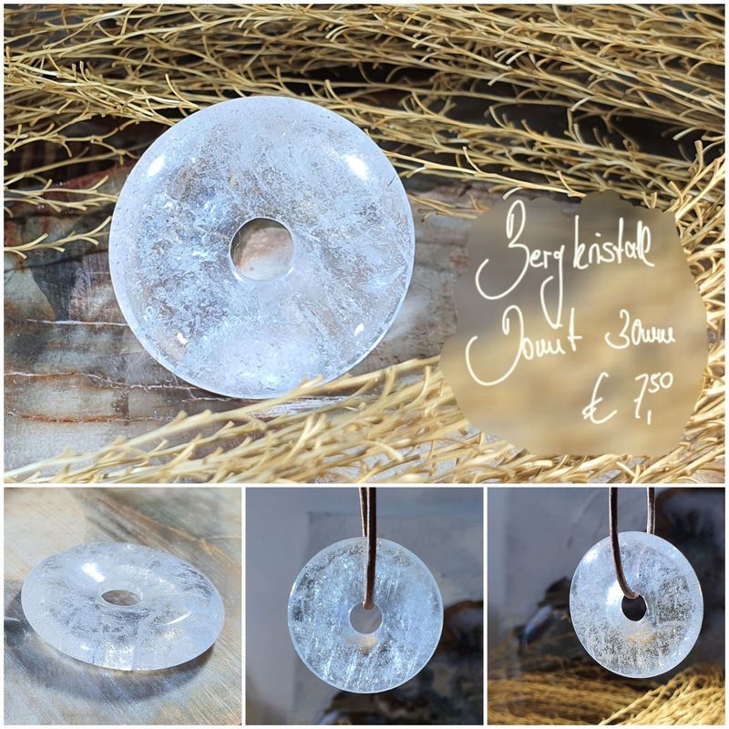 Bergkristall Donut 30 mm Bergkristall Donut 30 mm