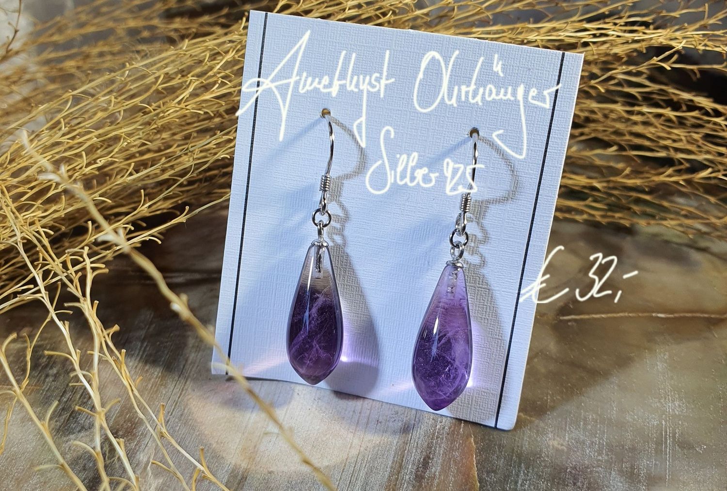Amethyst Ohrhänger mit Silber 925