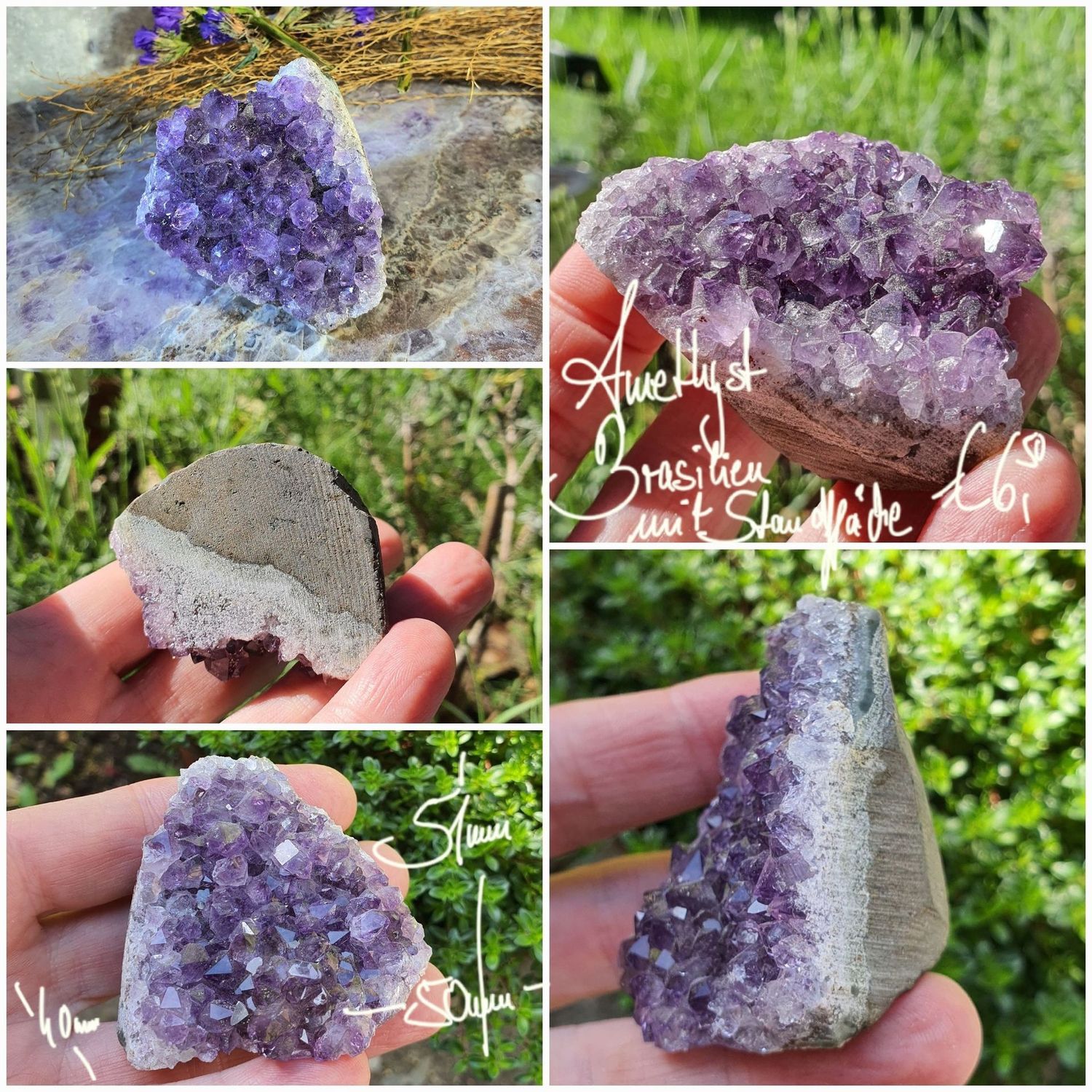 Amethyst Brasilien mit Standfläche