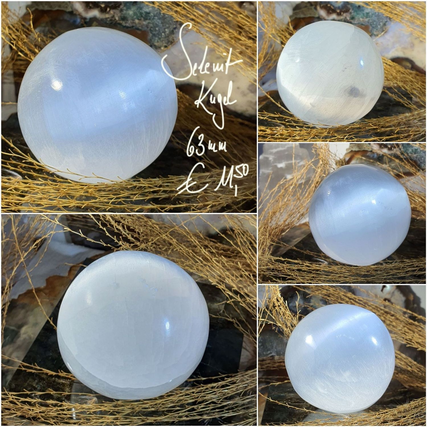 Selenit Kugel 63 mm