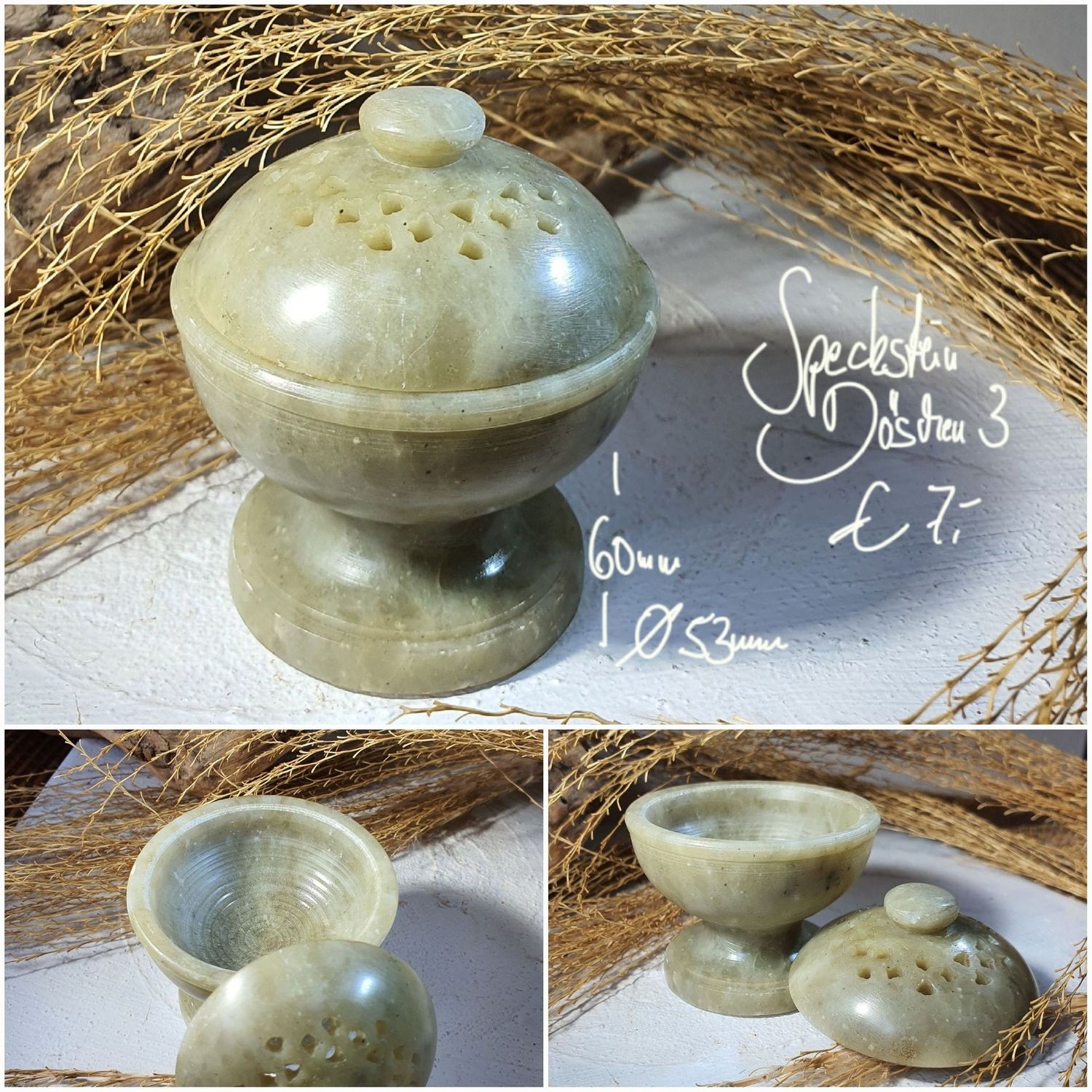 Speckstein Döschen (3)