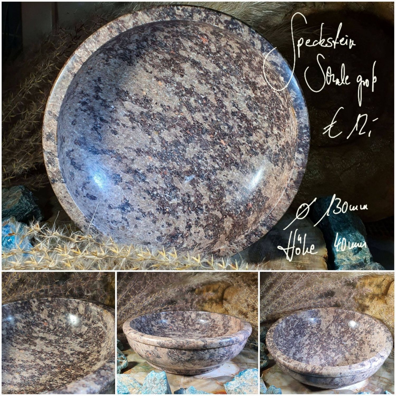 Speckstein Schale groß 130 mm (1)