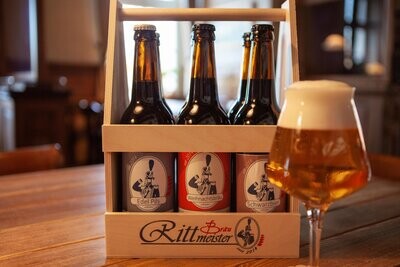 6er Träger Rittmeisterbräu (Holzträger) 6er Träger Rittmeisterbräu (Holzträger)