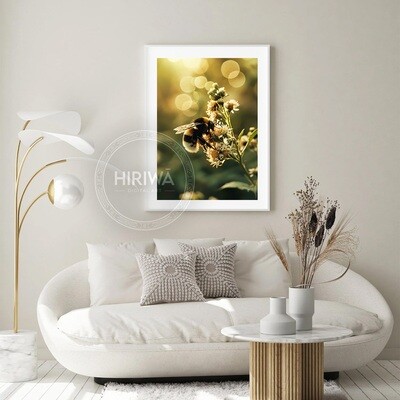 Meadow Bee Blossoms (Print)
