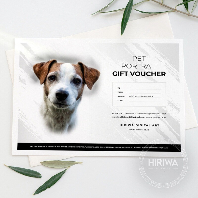 Gift Voucher - A0 Pet Portrait