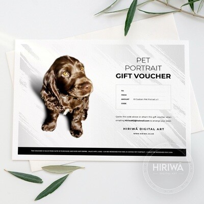 Gift Voucher - A1 Pet Portrait