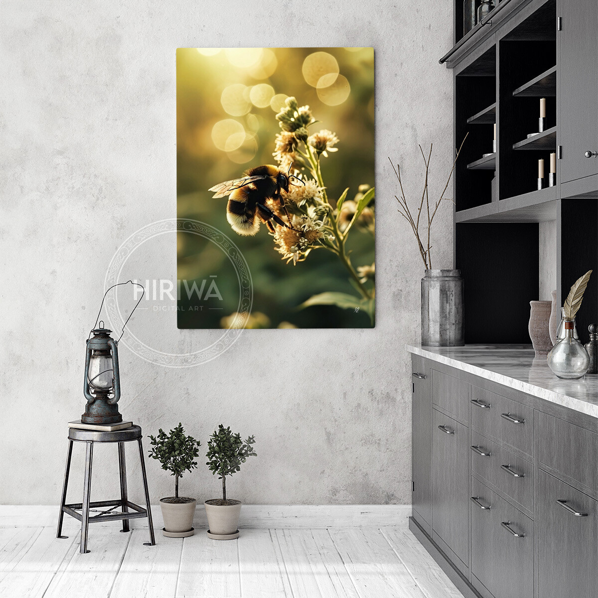 Meadow Bee Blossoms (Canvas)
