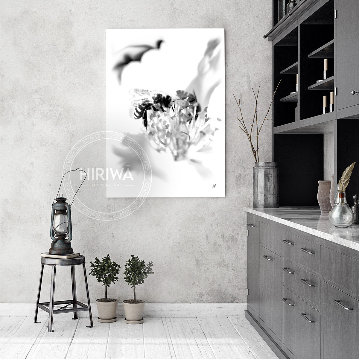 Pī Mīere | Honey Bee (Canvas)