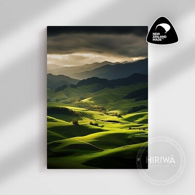 Sunlit Hills (Canvas)