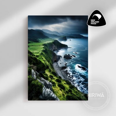 Rain-Kissed Coast (Canvas)