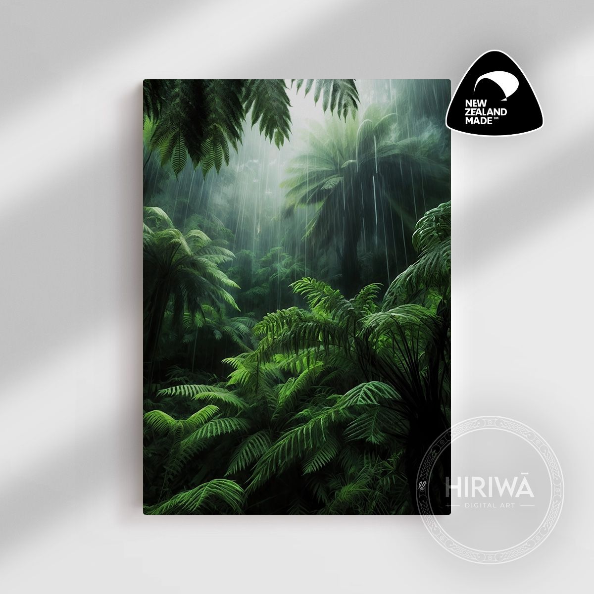 Lush Ferns in the Rain (Canvas)