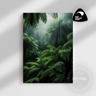 Lush Ferns in the Rain (Canvas)