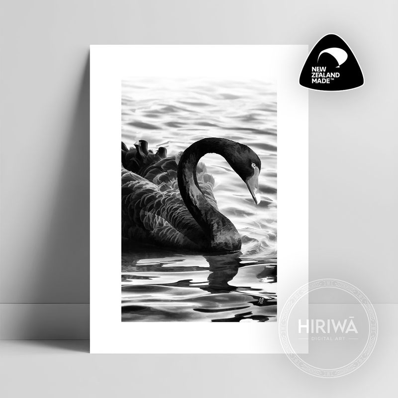 Kakīānau | Black Swan (Print)