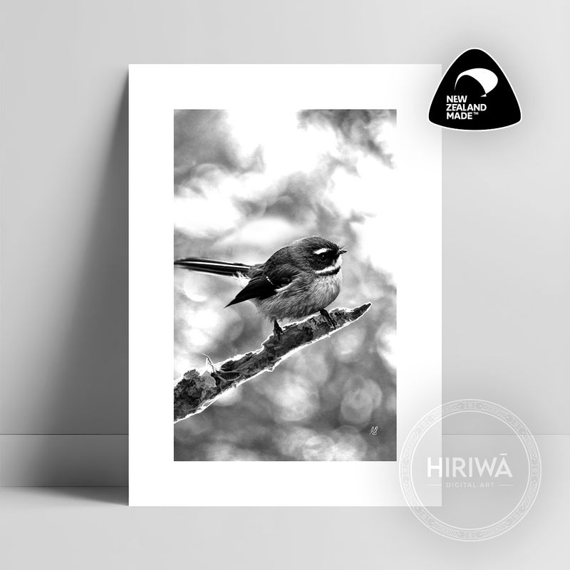Pīwakawaka | Fantail (Print)